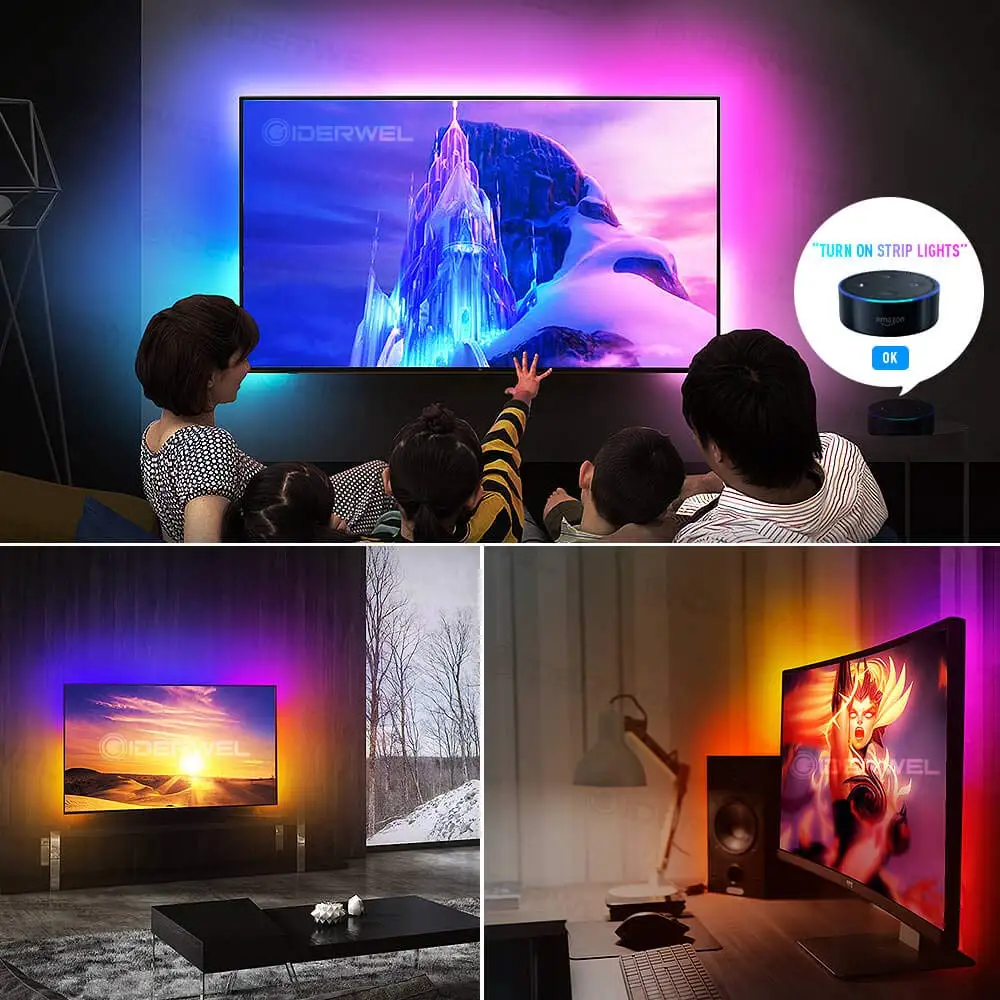 Пиксельная световая RGB лента WS2811 индивидуальное управление IC Wi-Fi программируемая