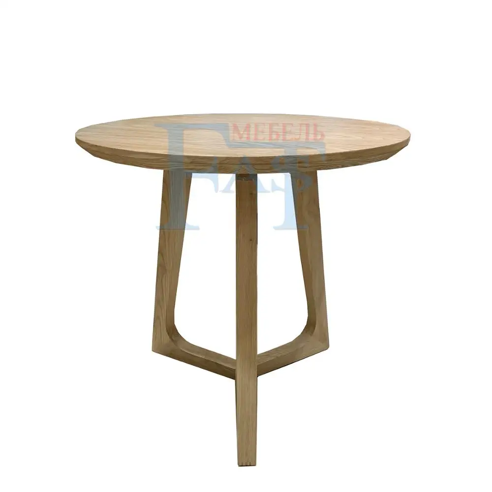 Круглый журнальный столик кухонный стол деревянный с Буковые ножки МДФ Высокое