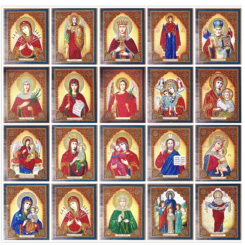 

Special Shaped 5D Diamond Painting Kit Religion Crystal Embroidery Arts Kits Partial Drill Diamond Painting Cross Stitch