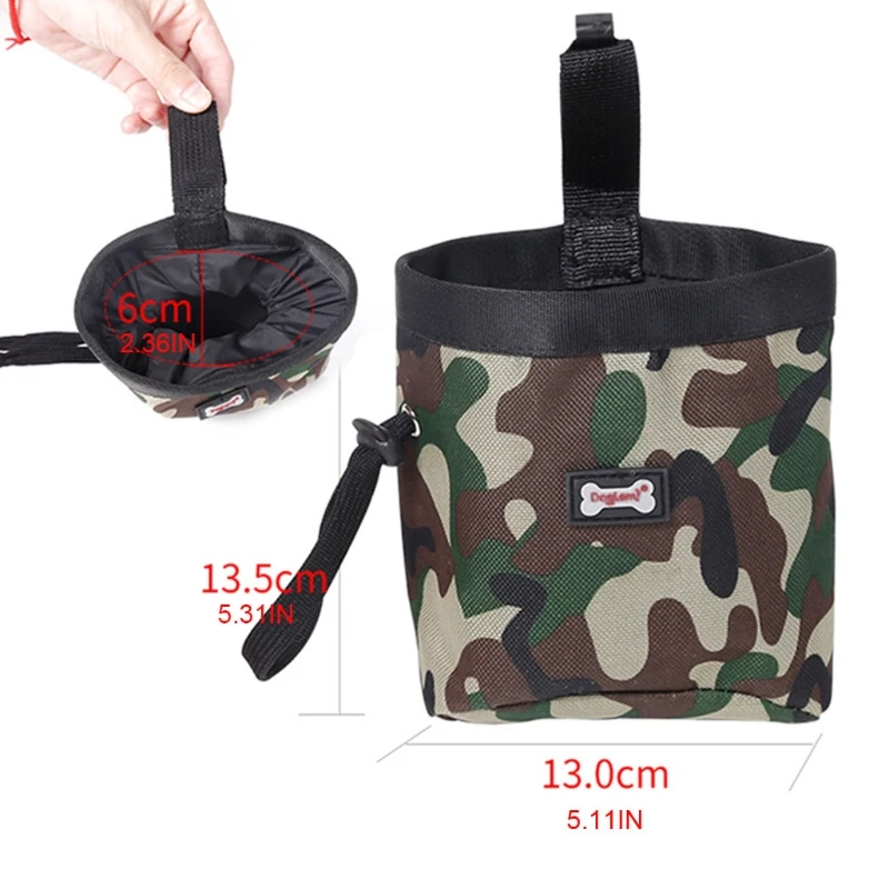

Dog Treat Bag Multi-Purpose Portable Puppy Treat Pouch Poop Bags Dispenser 50LD