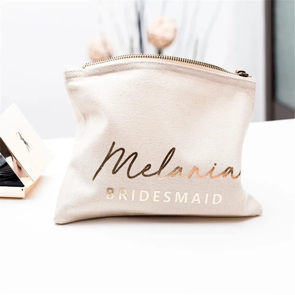 Персонализированная сумка для подружки невесты макияжа косметичка органайзер