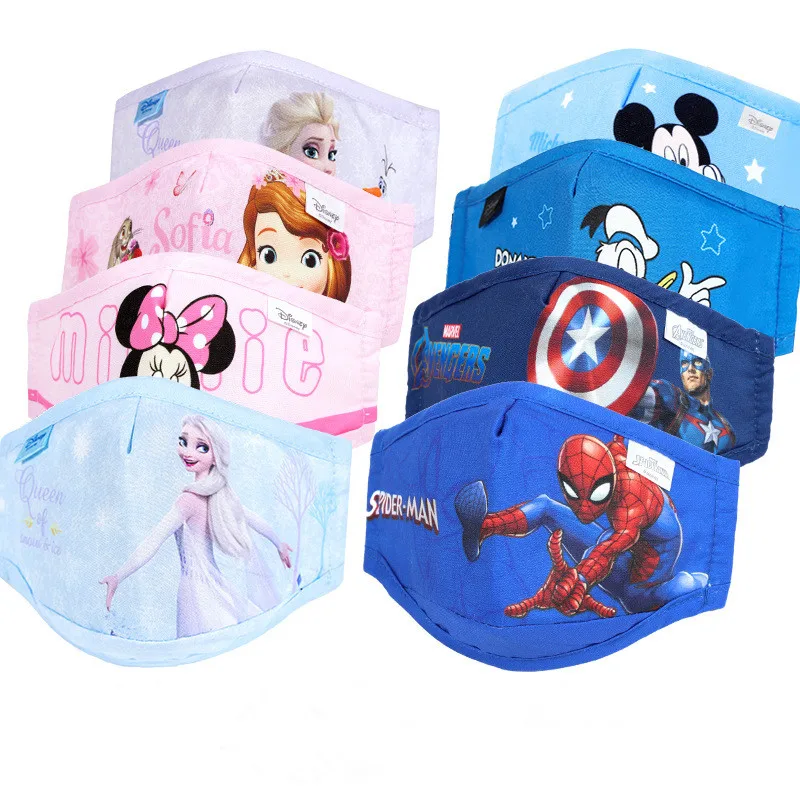 Disney Микки Мышь Холодное сердце Дональд Дак рот маски Kawaii в стиле Анны и Эльзы