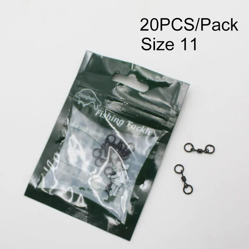 20 шт. аксессуары для ловли карпа из высокоуглеродистой стали двойные поворотные