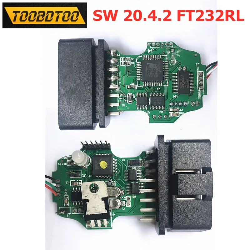 20.4.2 1 й FDTI FT232RL чип FW 19.6.1 с поддержкой ATMEL740 для немецкого/польского/чешского го SW OBD2