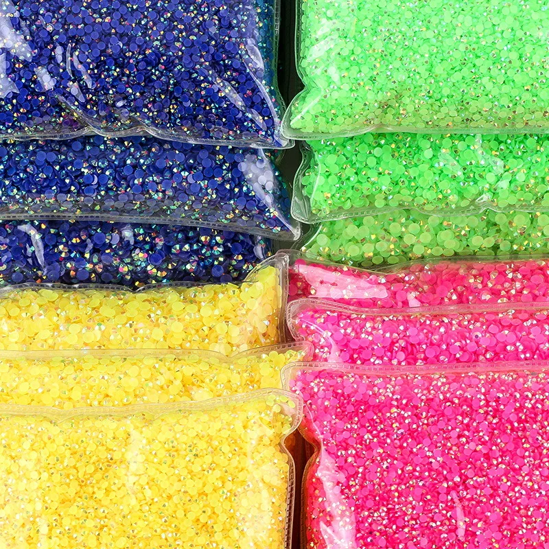 

Bulk 100000Pcs/Bag 4mm AB Rhinestones For Nails Resin Stones For Nail Art Decoration DIY Manicure Flatback Crafts 3D Rhinestone