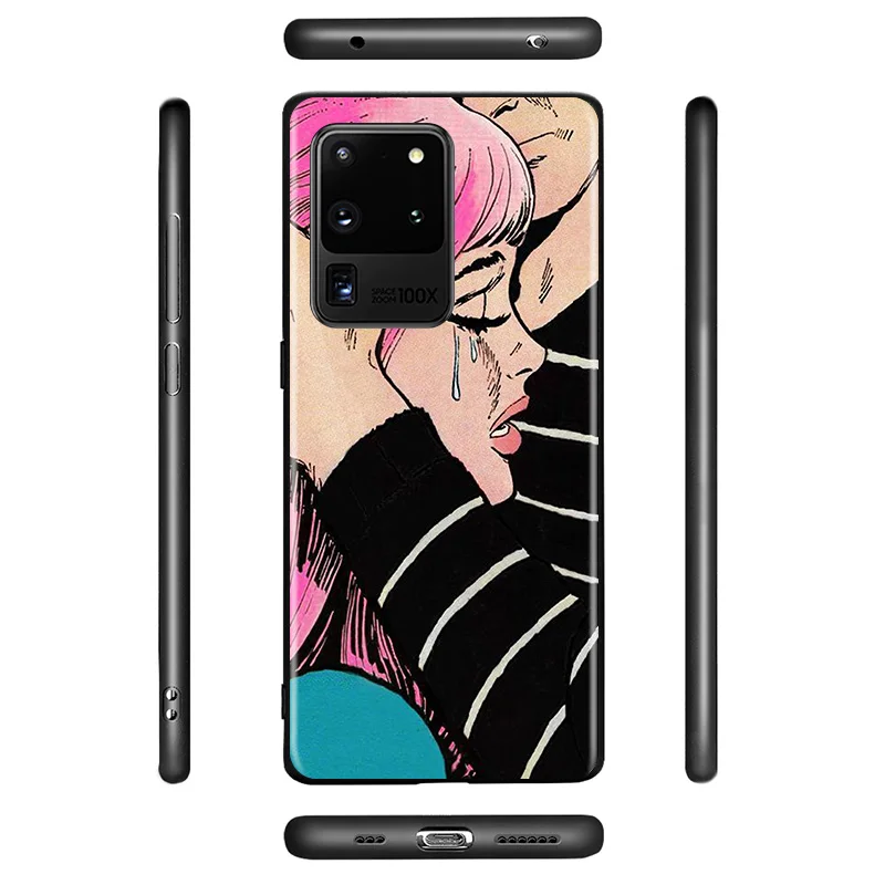 

Urban Girl Sad Kiss For Samsung Galaxy A31 A51 A71 A91 A12 A32 A42 A52 A72 A02S A22 A01 Core Black Phone Case