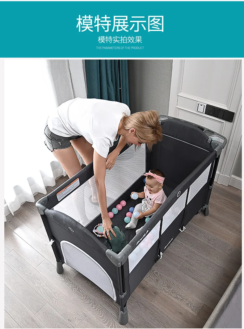 Европейская кроватка Портативная Складная NewbornBaby кровать многофункциональная детская игровая кровать новая детская дорожная кровать Новое поступление Колыбель