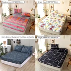 Бытовая простыня для односпальной и двуспальной кровати, защитный чехол, хлопковый Противоскользящий пыленепроницаемый матрас, защитный чехол