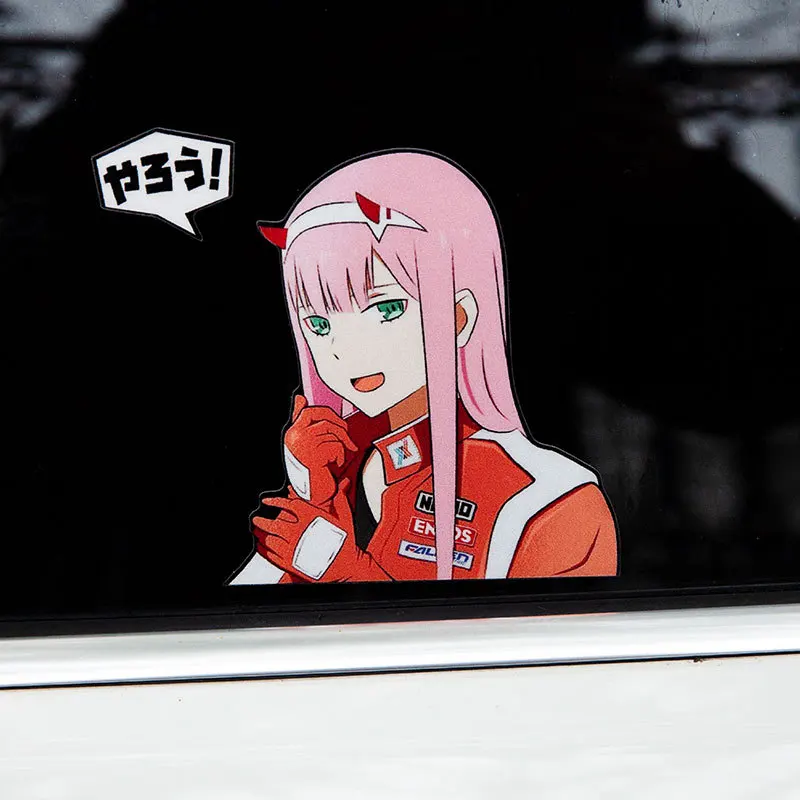 

Anime Attack on Titan Demon Slayer DARLING in the FRANXX PVC Stickers Kamado Nezuko 02 Zero Two Tohsaka Rin Car Sticker Cosplay