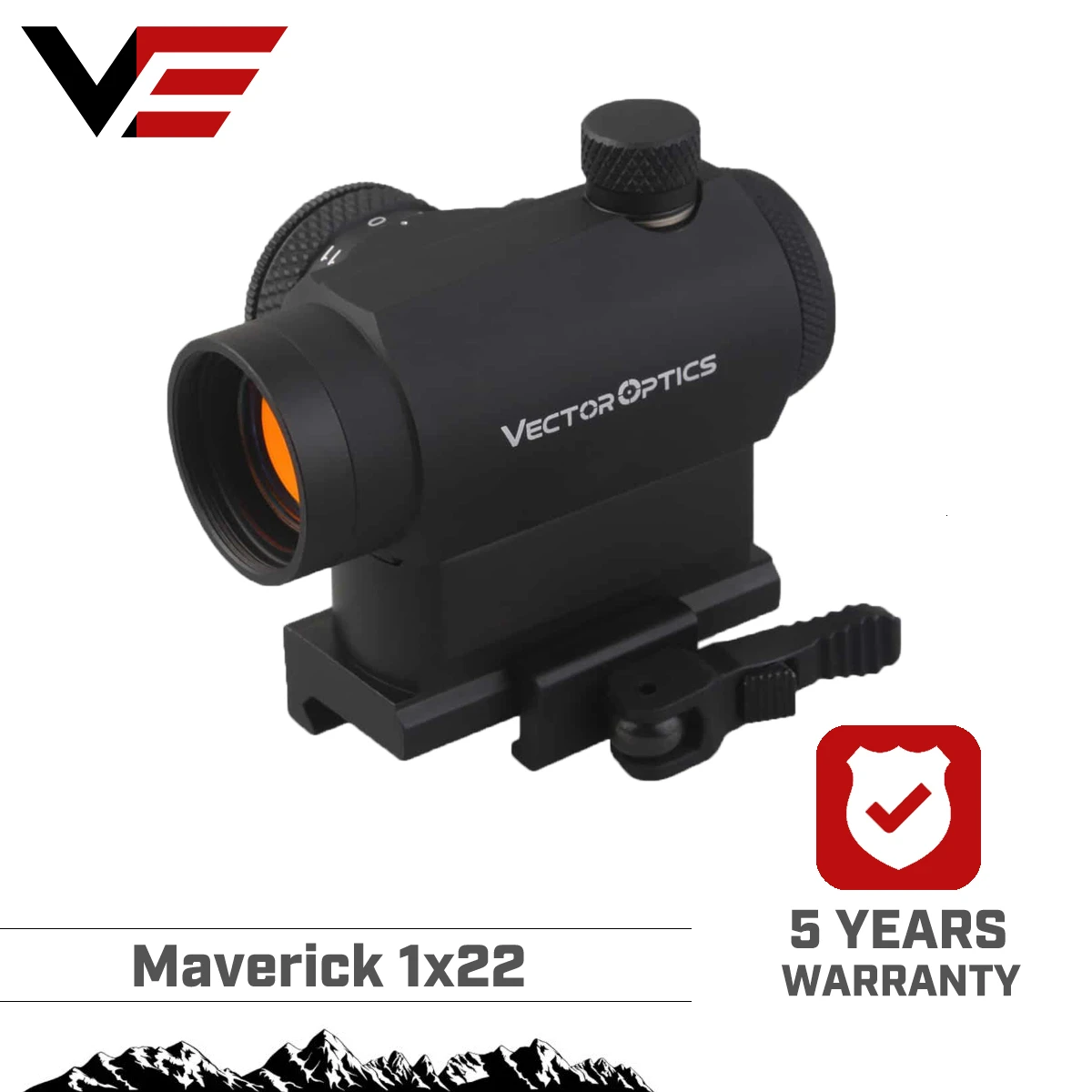 Векторная оптика Maverick AR15 M4 1x22 тактический Красный точечный прицел с 20 мм быстроразъемным высоким подъемником Пикатинни Крепление база