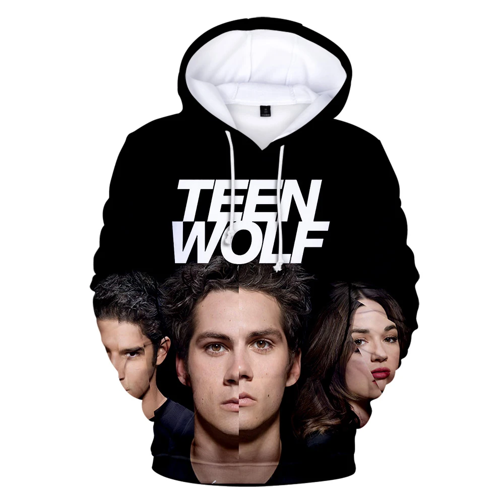 Best Selling Teen Wolf Hoodies Men Derekhale 3D Print pullover Sweatshirts Women Top Adult and child size Funny Hooded | Мужская одежда