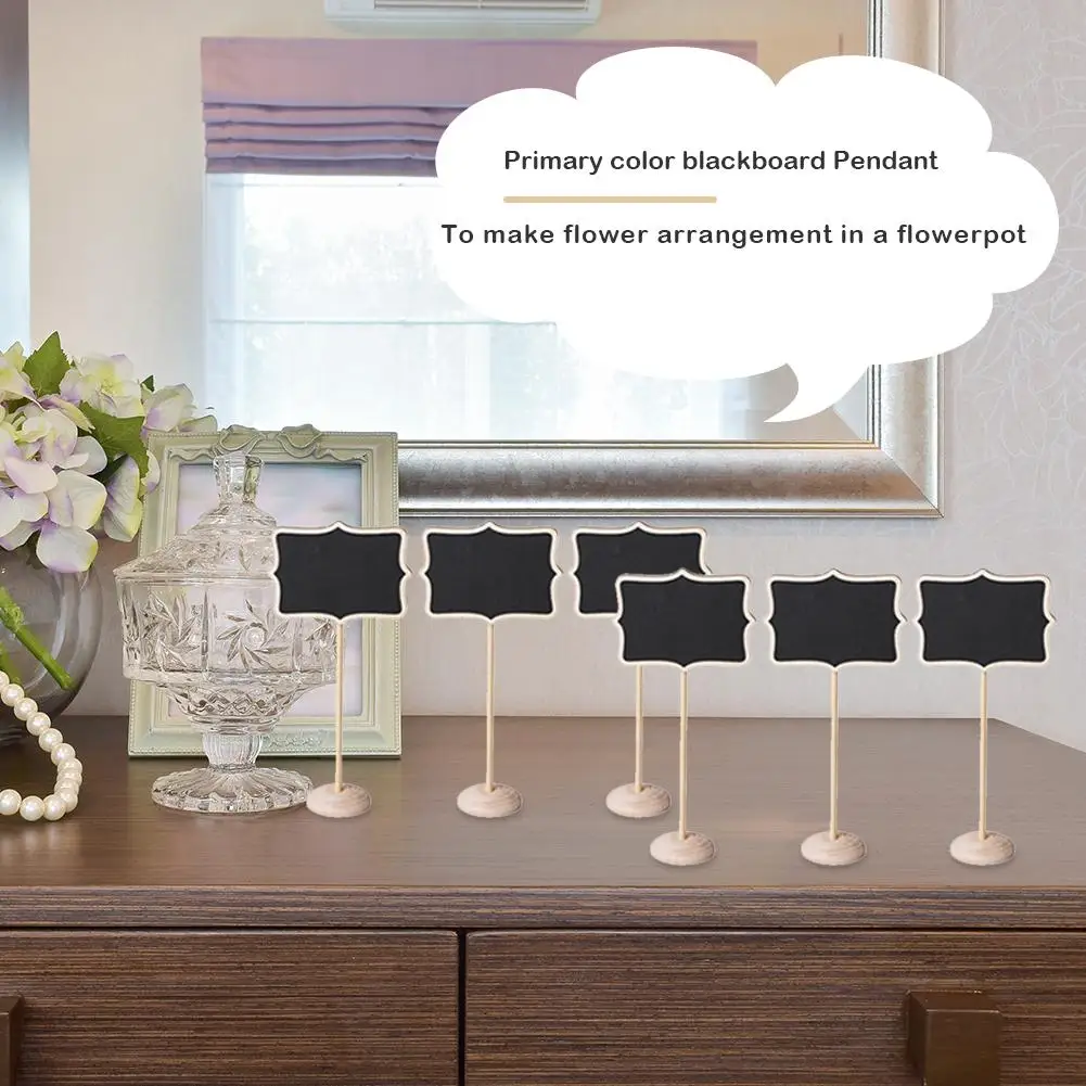 

15pcs Mini Blackboard Chalkboard Creative and Unique Projects Stand Wedding Party Card Price Tags Home Furnishing Decoration