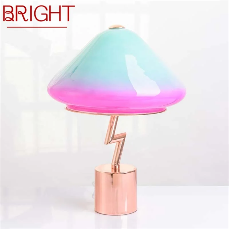 

BRIGHT Modern Lamp Table Romantic Design E27 Colorful Creative Desk Light Home LED Decorative For Foyer Living Room Bedroom