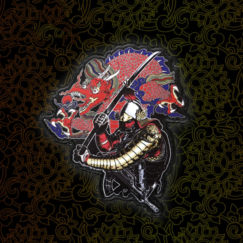 Китайские элементы тактическая нашивка воина великая империя Мин Самурайские