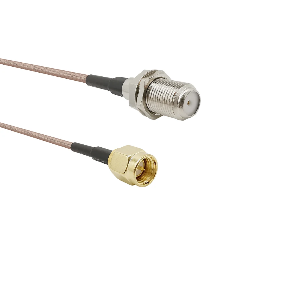 Женский удлинитель штекер SMA в гнездо F RG316 адаптер коаксиальный кабель с отрезом