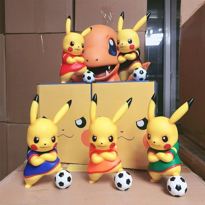 

Pokemon Series Football Pikachu Action Figures Car Decoration Gift Movie & TV Model Toys