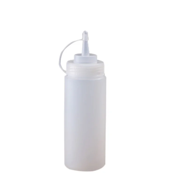 Kitchen Plastic Squeeze Bottle Condiment Dispenser For Sauce Vinegar Oil Ketchup Gravy Cruet Container Cooking Accessories - Цвет: 450ml