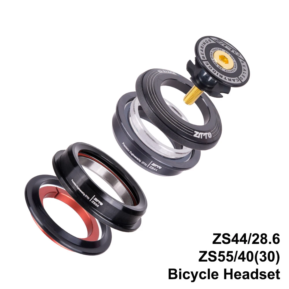 Гарнитура для велосипеда 44 мм 55 CNC 1 1/4 &quot-1 1/4&quot 1/8 1/2 40 прямая и коническая