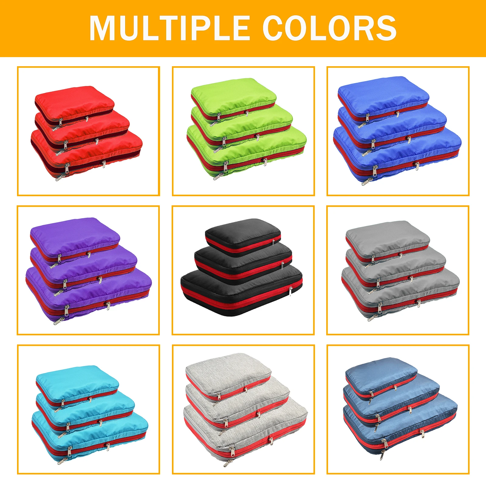 Упаковочные Кубы для путешествий двойной органайзер багажа сумки хранения