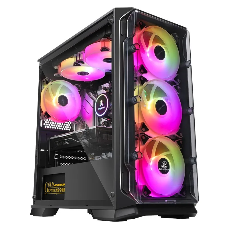 Сеготеп RGB вентилятор для корпуса ПК 120 мм 12 В компьютер AURA SYNC 5V/3Pin ARGB теплоотводящие вентиляторы.