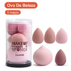 Набор спонжей для макияжа, 5 шт., косметическая пудра для нанесения основы, крема, консилера, блендера