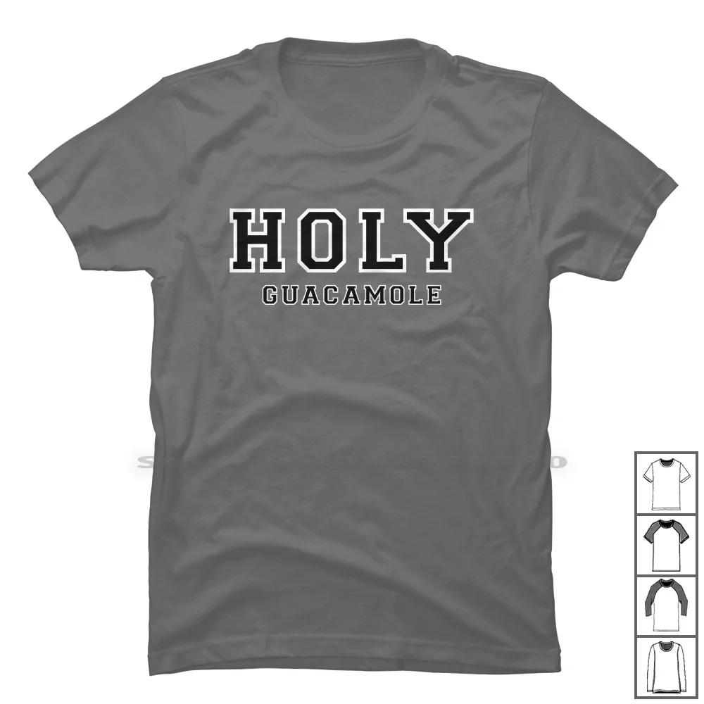 Футболка Holy Guacamole из 100% хлопка с изображением юмора фруктов ангелов Кротов Святой