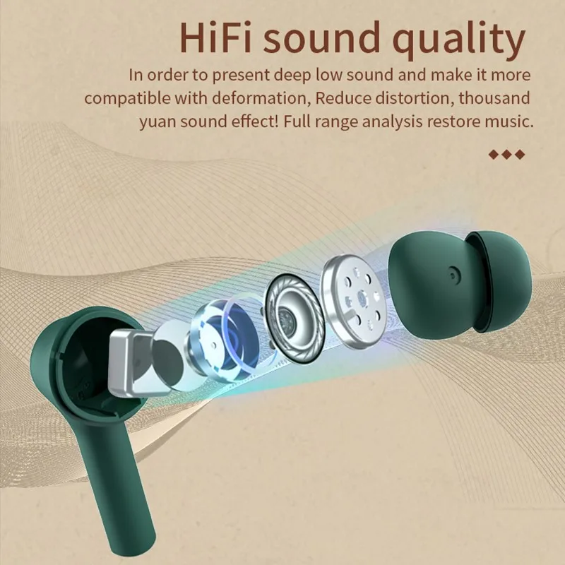 

J5 Tws Headphone Touch Wireless Bluetooth 5.0 Earphone Earbuds Noise Cancelling Gaming Headset For iPhone Xiaomi All Smart Phone