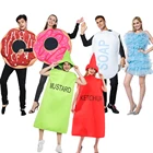 Костюм на Хэллоуин Snailify для пар, костюм мыла, люфы, для взрослых, костюм для влюбленных, пончиков, пары, косплей, Пурим, праздничный наряд