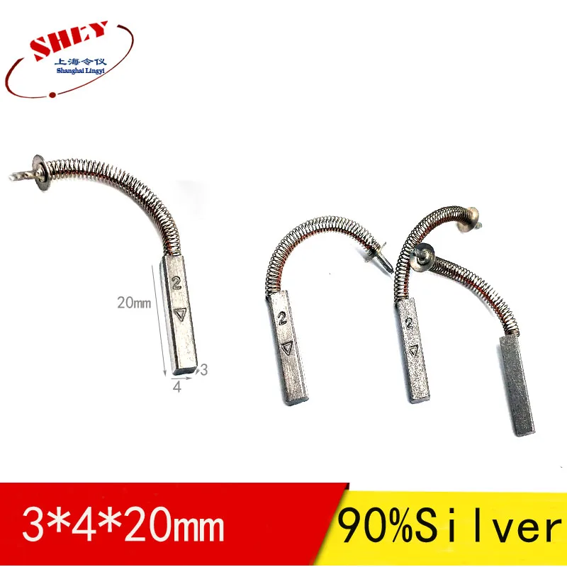 

Карбоновая щетка для испытания в недоступном состоянии, 3*4*20 мм/6*6*20/8*10*30 CT машина, 60-90% серебряные карбоновые щетки, сигнал двигателя, карбоновая щетка