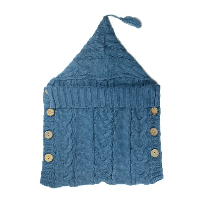 Детское одеяло для новорожденных вязаное крючком теплое Пеленальное Одеяло