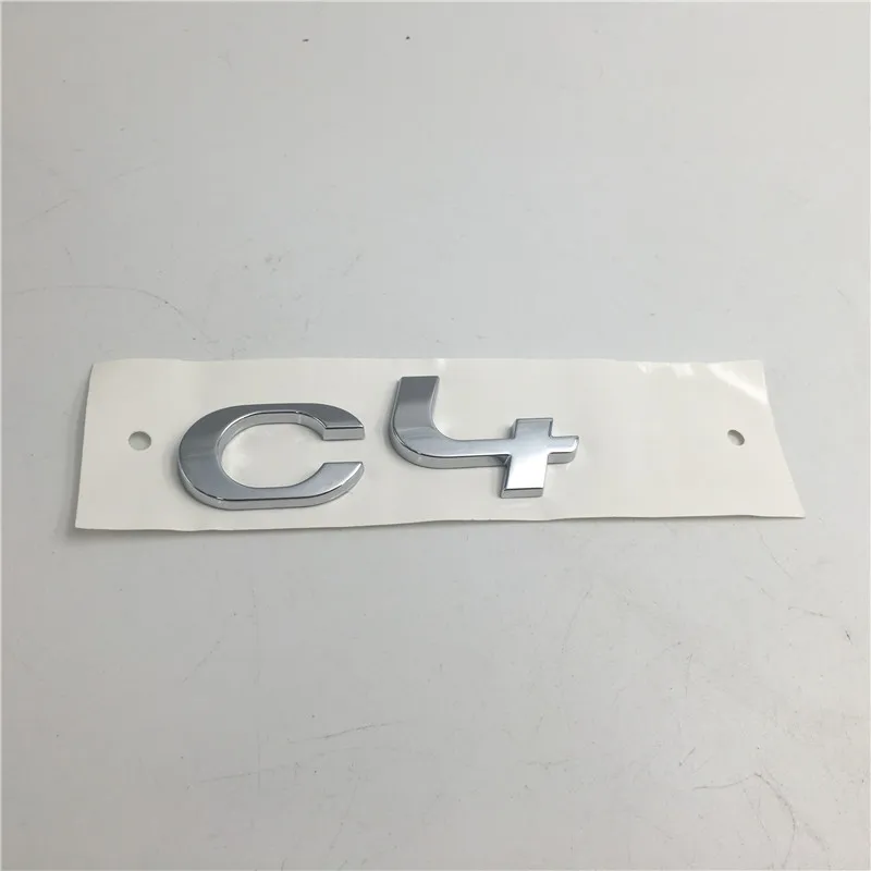 

For Citroen C4 C4L C4 L Emblem Car Rear Trunk Lid Logo Nameplate Decals