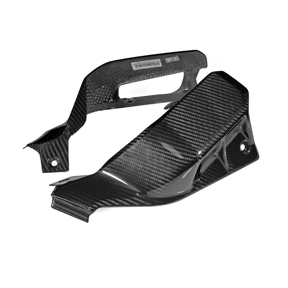 100% углеродное волокно мотоциклетный радиатор боковая крышка глянцевый Cafe Racer