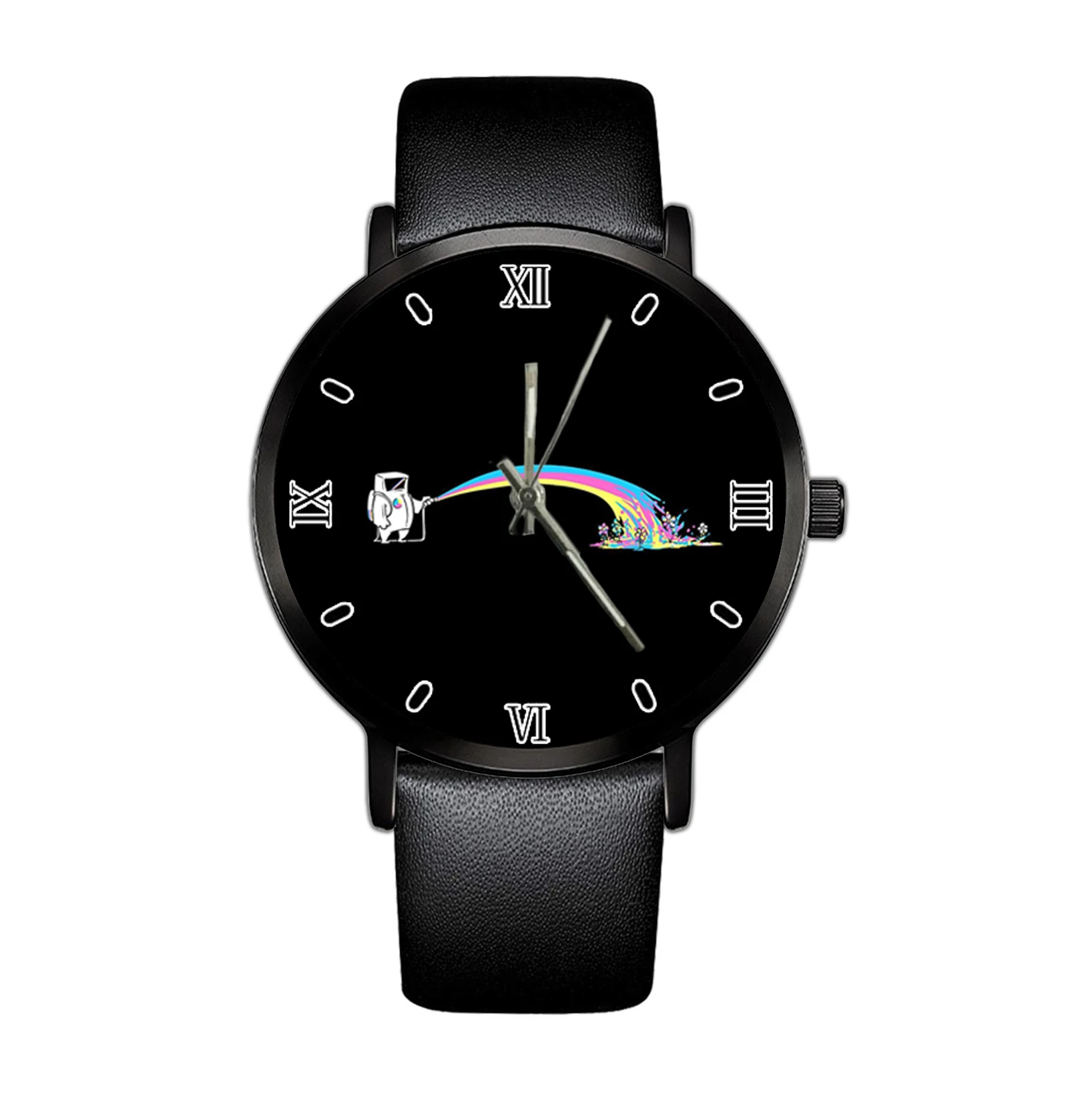 

2021 Men's Minimalist Fashion Quartz Watch Leather Belt Quartz Elegant Ultra Thin Watch Business Clock Simple Design Fa