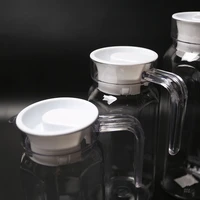 12pcs lids glass water carafe plastic covers stoppers anti dust non splash bottle plugs leak proof caps for bistro pitcher 2021