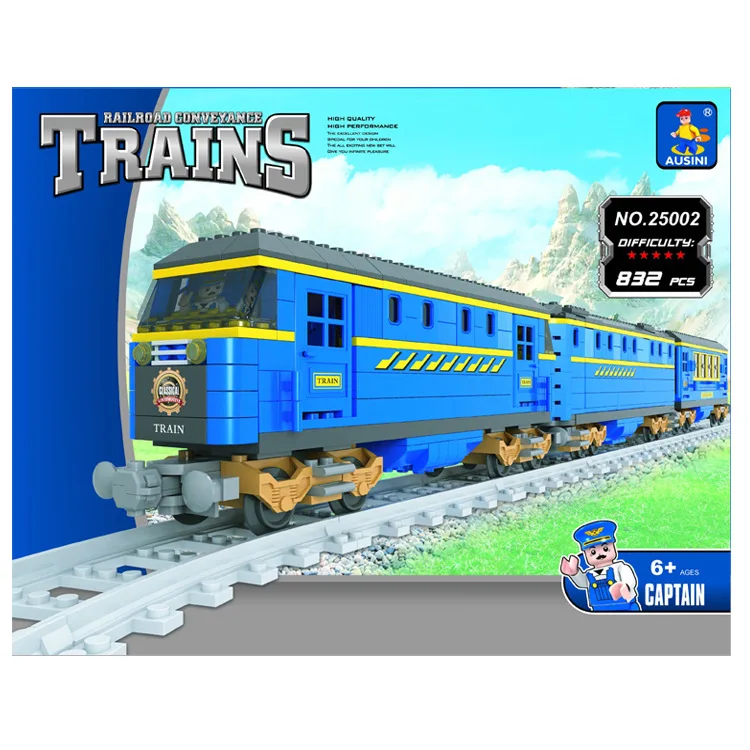 

25002 Transportation Building Block Sets Compatible with DF001 train 3D Construction Bricks Educational Hobbies Toys for Kids