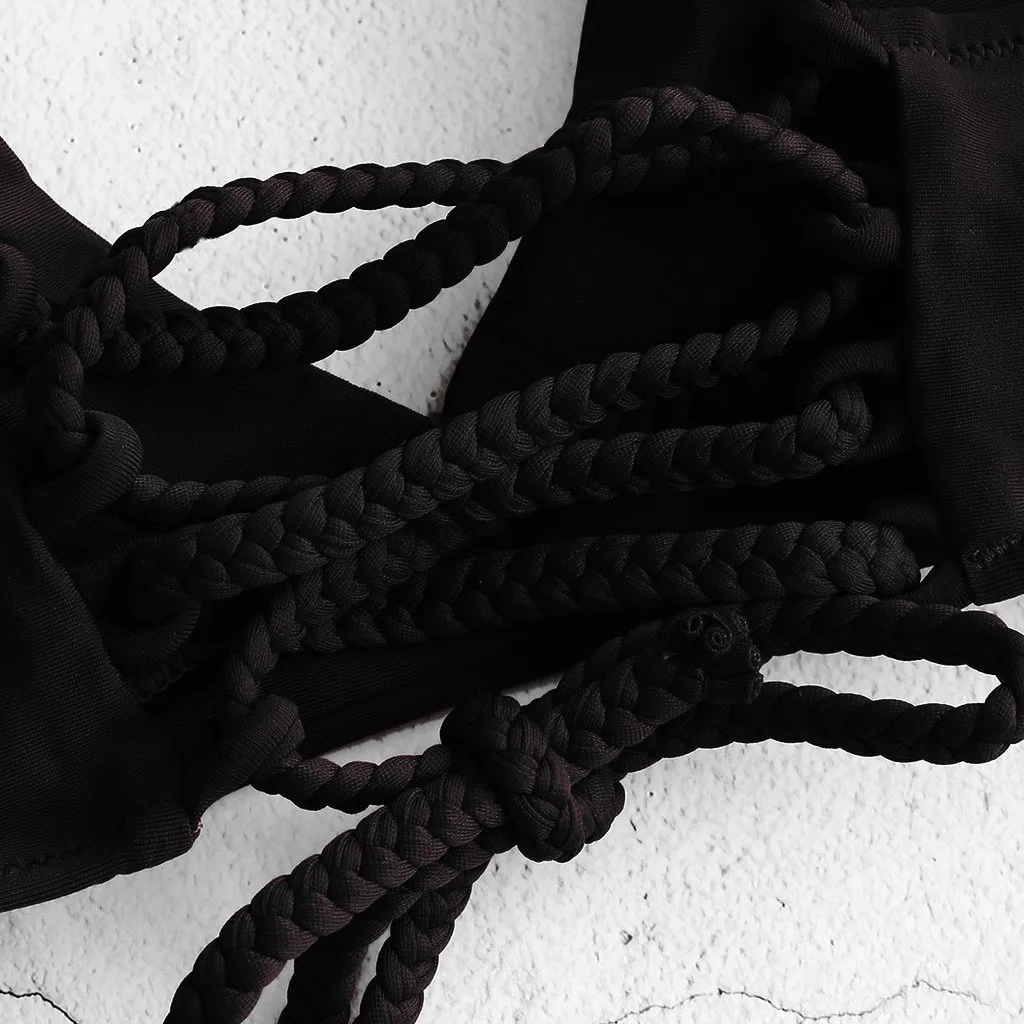 

Sexy Women Bandage Push-up Bikini 2021 New Summer Bathing Suit Tops Padded Bra Swimsuit Femme Bikinis Swimwear Beachwear Biquini