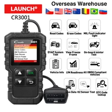 Launch X431 CR3001 Поддержка полной функции OBDII / EOBD Creader 3001 диагностический инструмент многоязычный PK CR319 OM123 сканер кодов