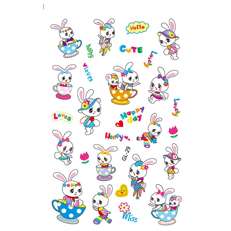 5 шт. кролик стикер для детского рукоделия креативные наклейки Набор сделай сам