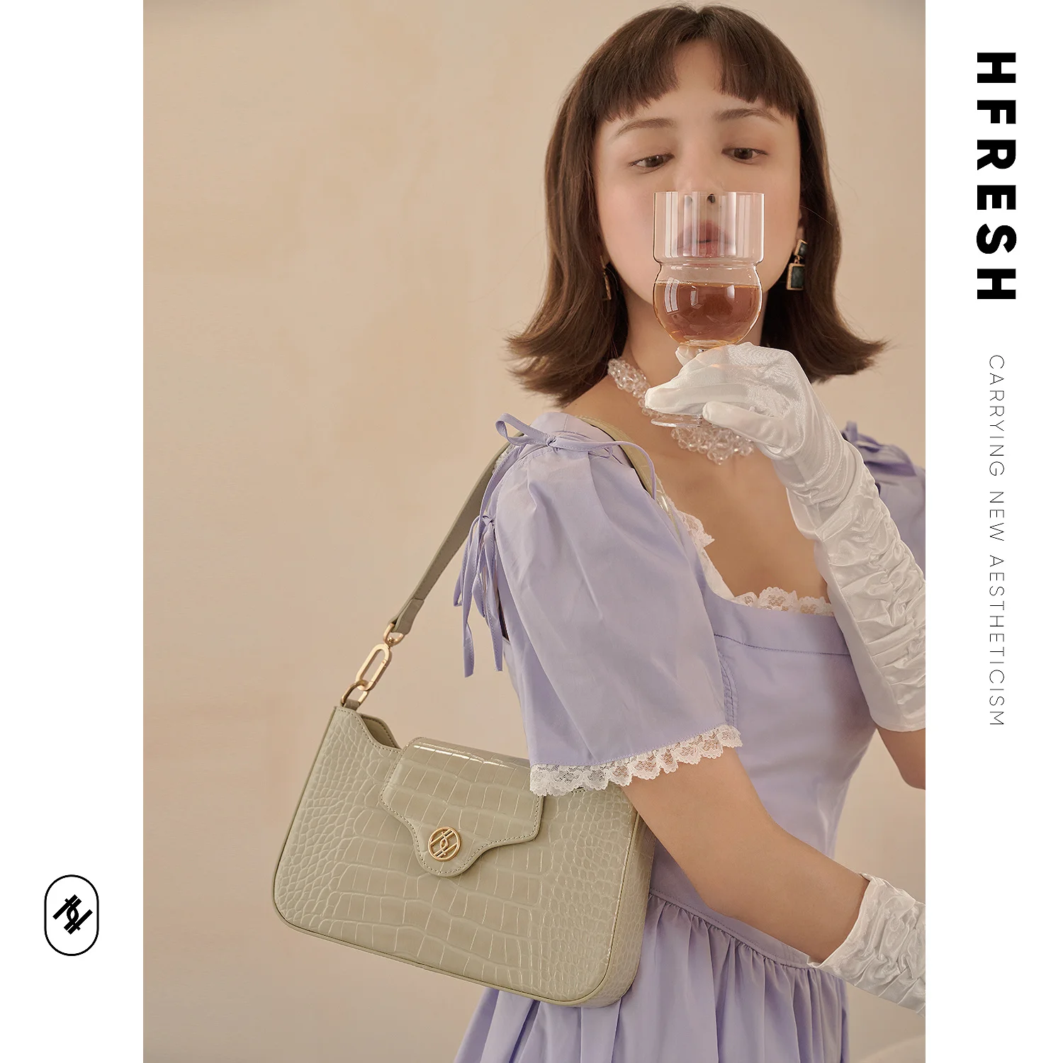 2021 натуральная кожа крокодиловая нишевая сумка на одно плечо женская новая под