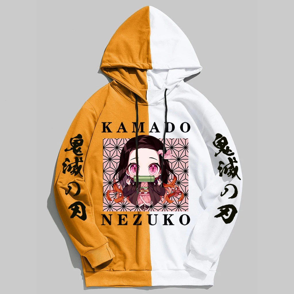 

Japanese Anime Demon Slayer Hoodie Men Sweatshirts Kimetsu No Yaiba Hoody Streetwear Women Pullover Hip Hop Top Hoodies Harajuku