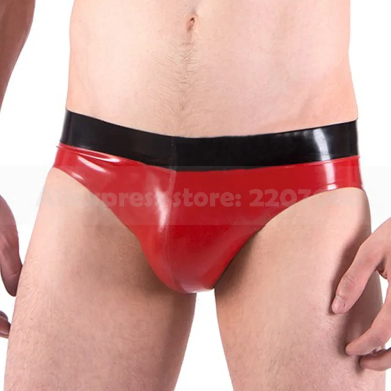 Handmade latex panties rubber men briefs exotic underwear lingerie RPM177