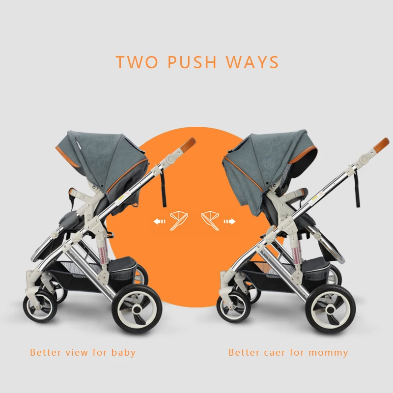 Детская коляска 3 в 1 система для путешествий с люлькой и автомобильным сиденьем