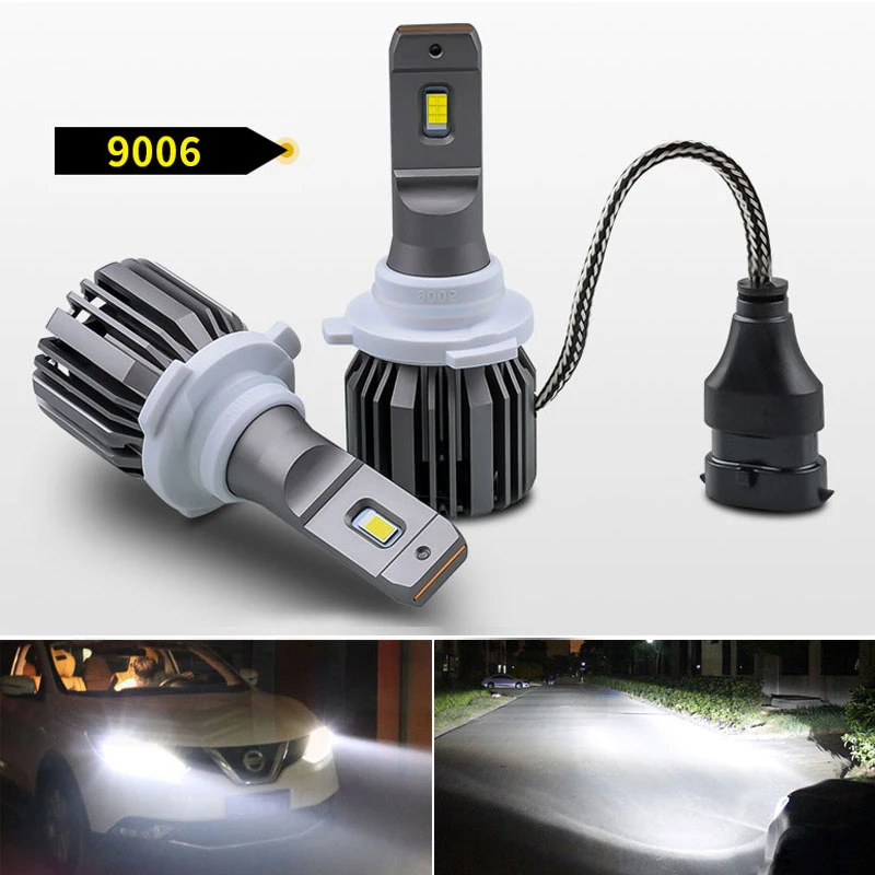 

2X CANBUS 20000LM 9006 HB4 H1 H4 Hi/Lo Beam H7 9012 Car LED Headlight Kit H8 H9 H11 9005 HB3 G-XP Chips No Error LED Lamps