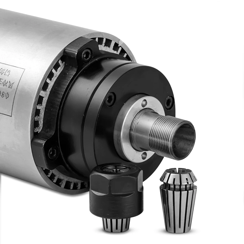 Фото 1.5kw ER16 Air Cooled Spindle + 1.5KW 220V Inverter +80MM Clamp 1set er16 for CNC Engraving milling machine Инструменты 1.5kw ER16 Air Cooled Spindle + 1.5KW 220V Inverter +80MM Clamp 1set er16 for CNC Engraving milling machine Инструменты