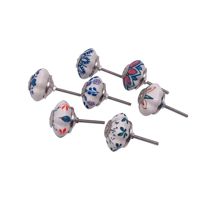 Разноцветные керамические ручки для ящиков дверные шкафы разных цветов цветные