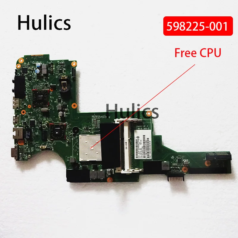 Hulics оригинальный 598225 001 материнская плата для ноутбука HP Pavilion DV5 2000 AMD Материнская