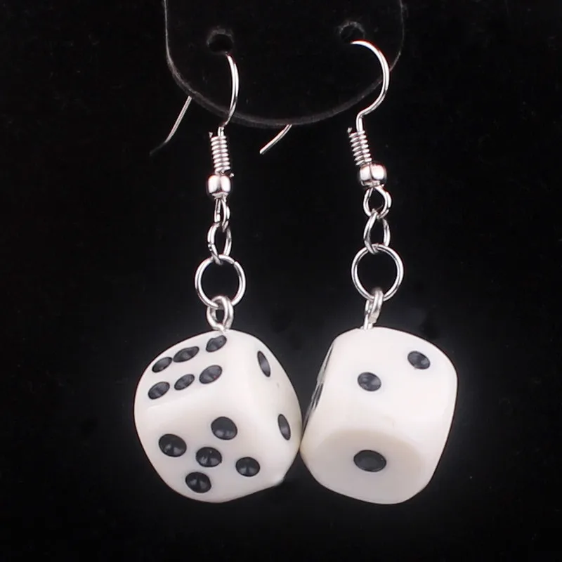 Забавная акриловая 3D кость подвеска серьги Висячие ожерелья крутые в стиле панк