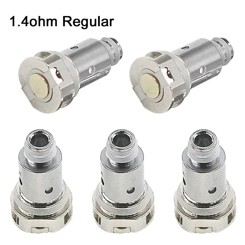 

5 Pcs/Box Replacement Atomizer Coil Head for NORD Coils 1.4ohm Regular 1.4ohm Ceramic 0.6ohm 0.8ohm Mesh NORD AIO 19 22 Kit
