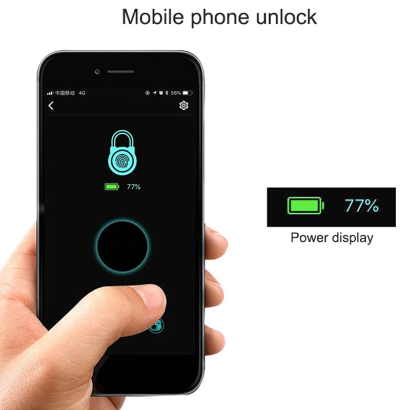 AMS-Умный Замок с отпечатком пальца водонепроницаемый смарт-приложение Bluetooth