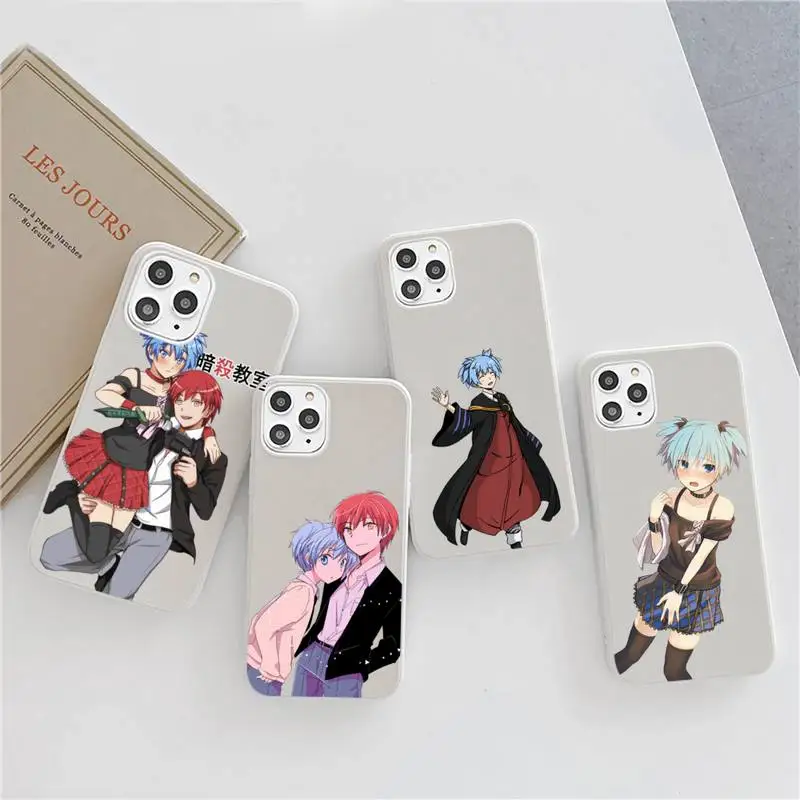 

Assassination Classroom Phone Case Candy Color for iPhone 6 6S 7 8 11 12 XS X SE 2020 XR mini pro Plus MAX mobile bags